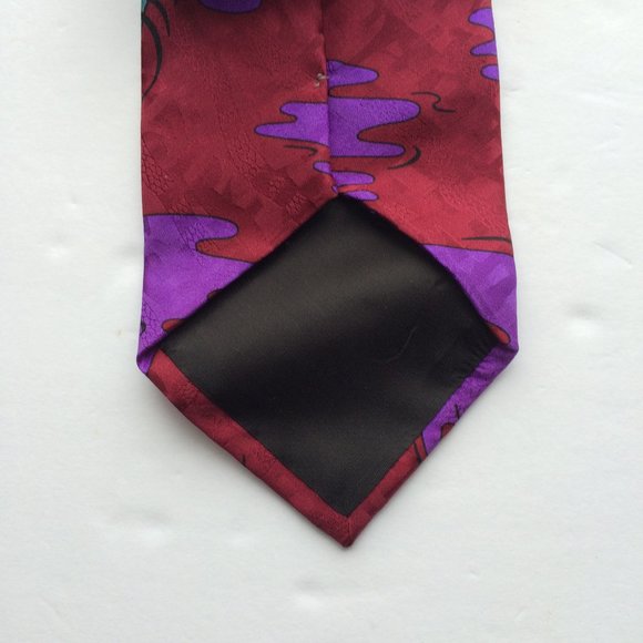 Disney Leeds International Mens Tie Mickey Minnie Mouse Music Theme 100 % Silk - Picture 5 of 8